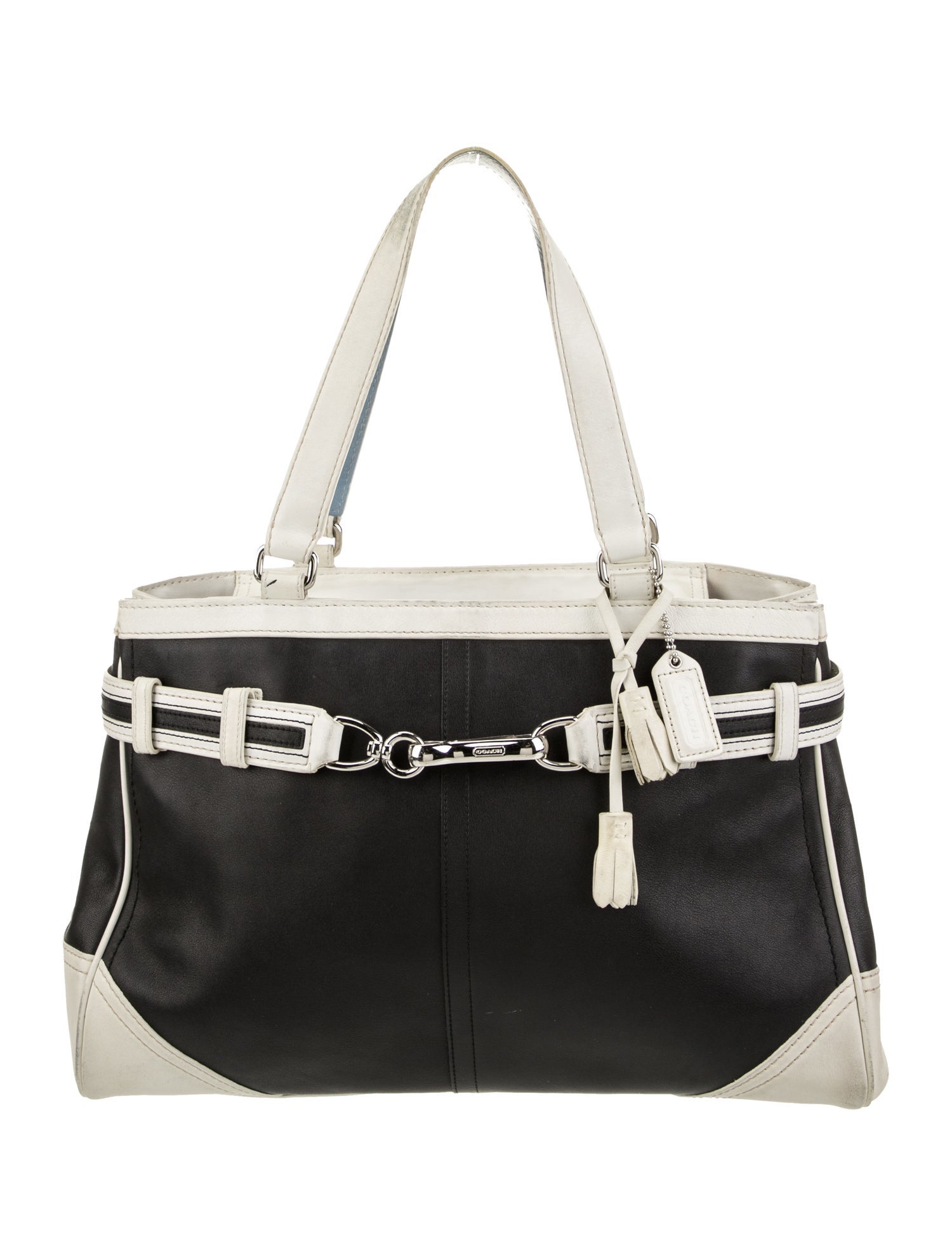 Coach Leather Top Handle Bag