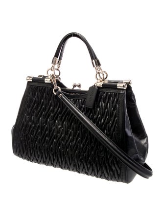 Coach Leather Top Handle Bag