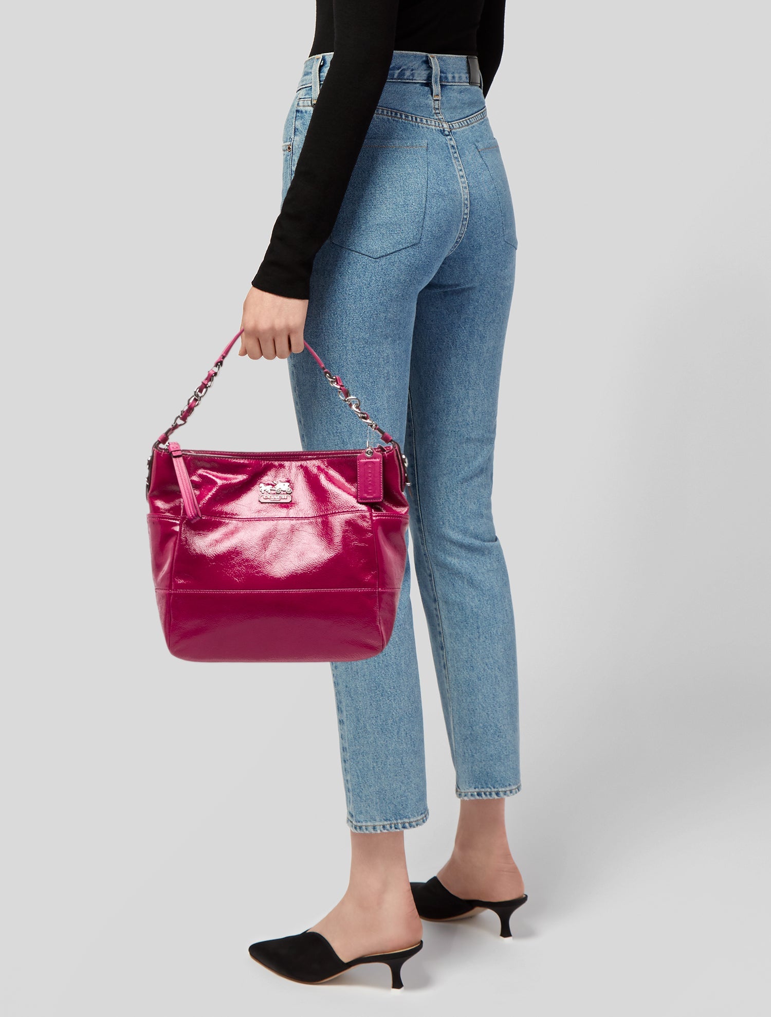 Coach Patent Leather Shoulder Bag