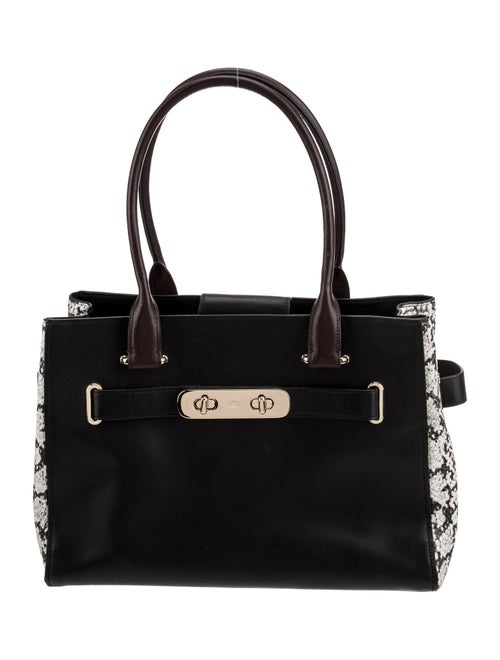 Coach Leather Top Handle Bag