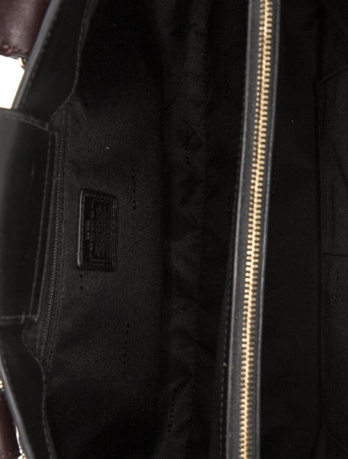 Coach Leather Top Handle Bag