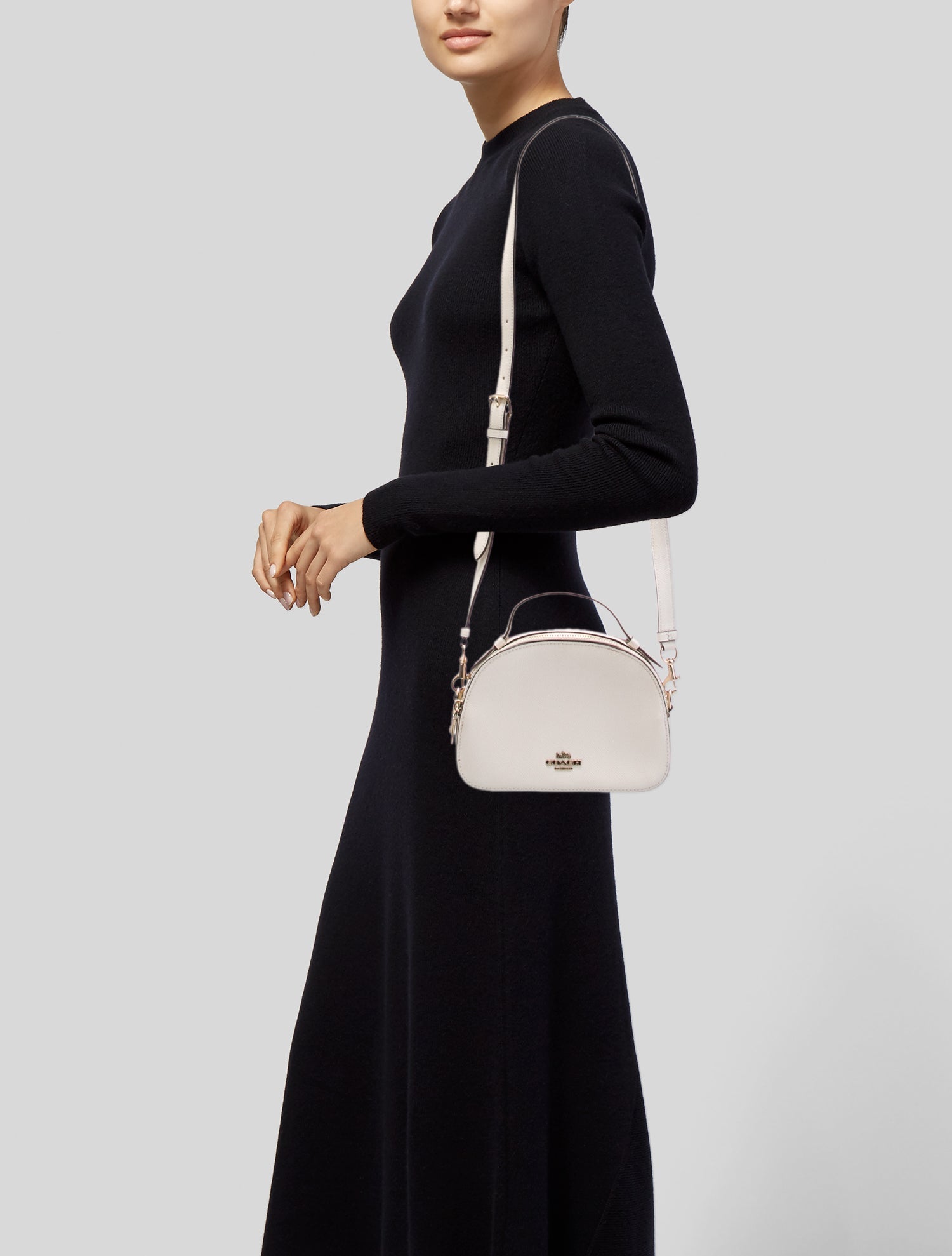 Coach Leather Top Handle Bag