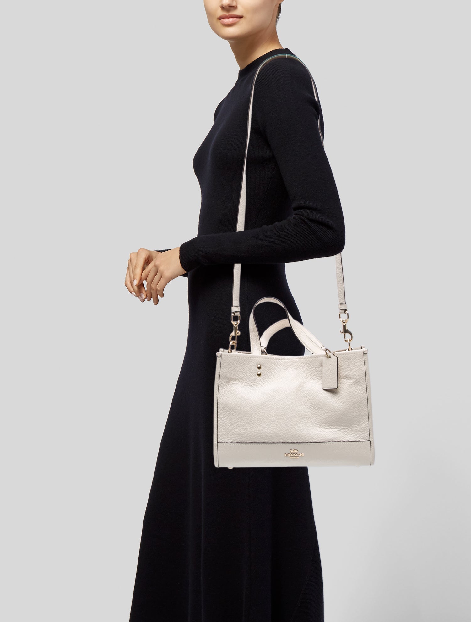 Coach Leather Top Handle Bag