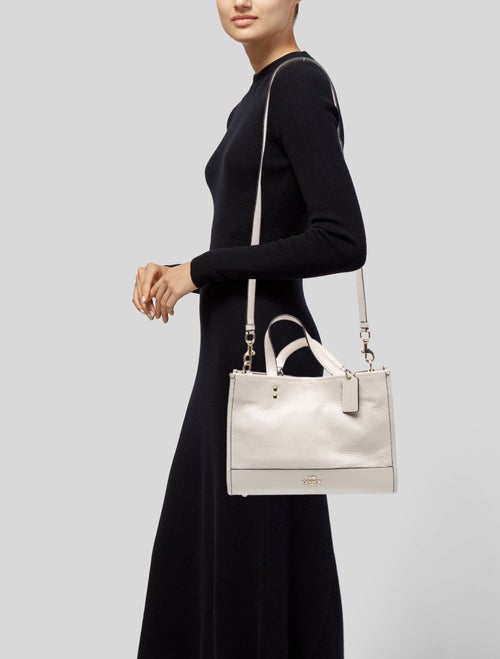 Coach Leather Top Handle Bag