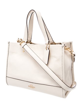 Coach Leather Top Handle Bag