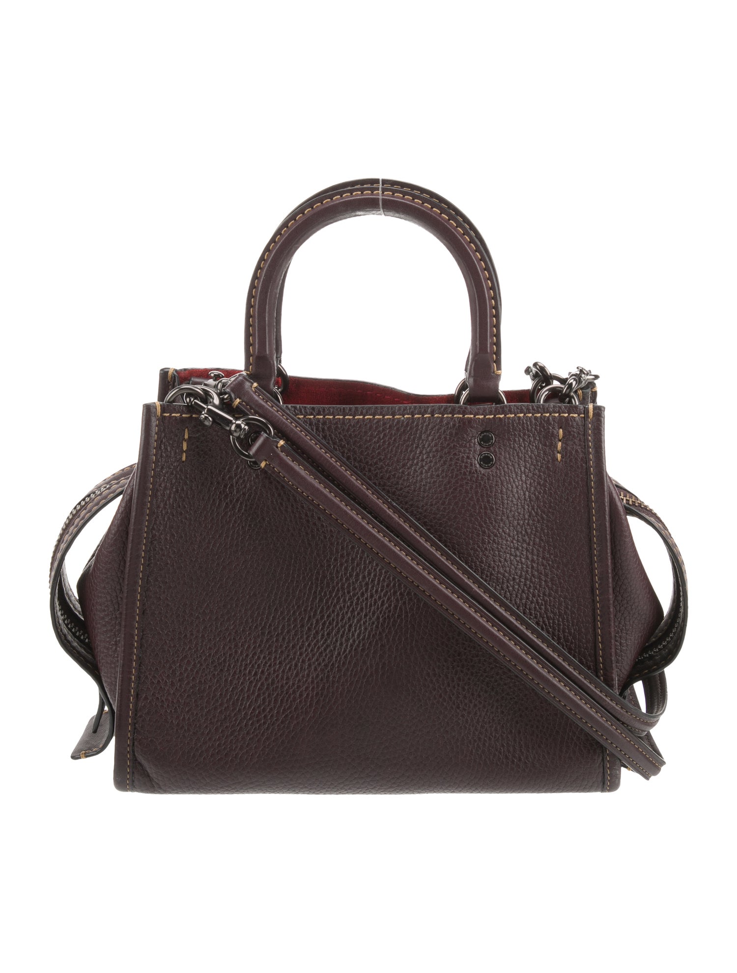 Coach Leather Top Handle Bag