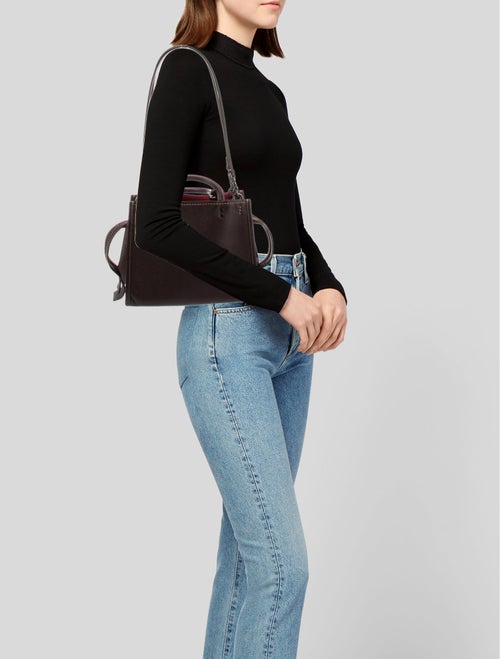 Coach Leather Top Handle Bag