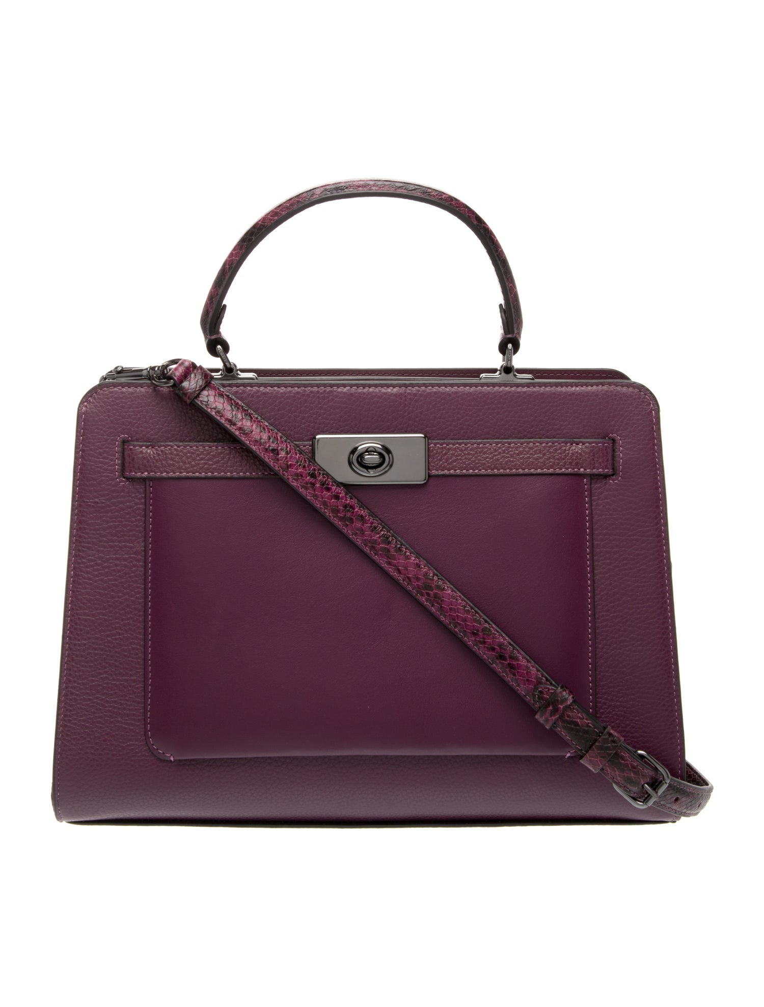 Coach Leather Top Handle Bag