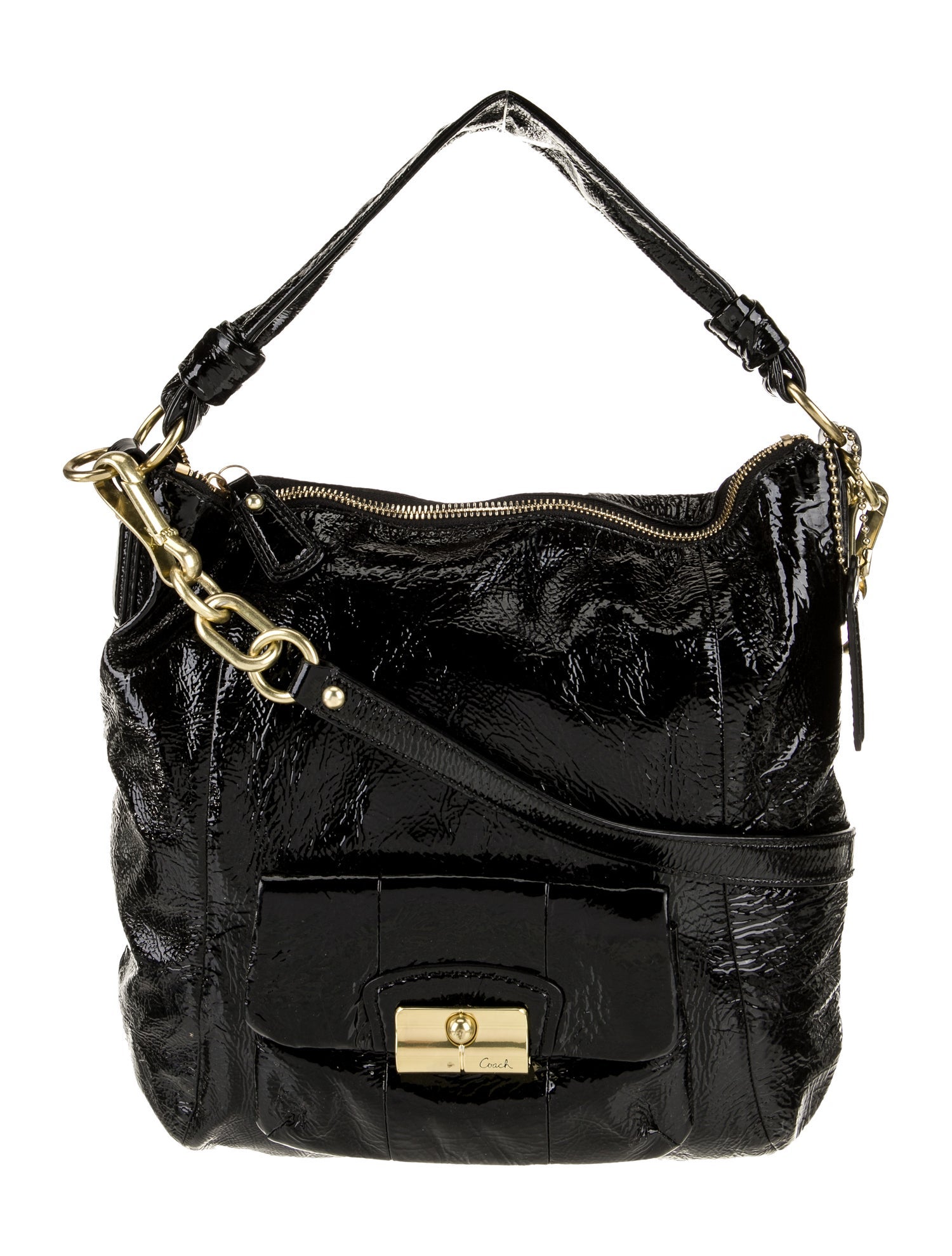 Coach Patent Leather Top Handle Bag