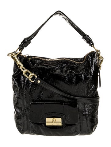 Coach Handle Bags Patent Leather Top Bag