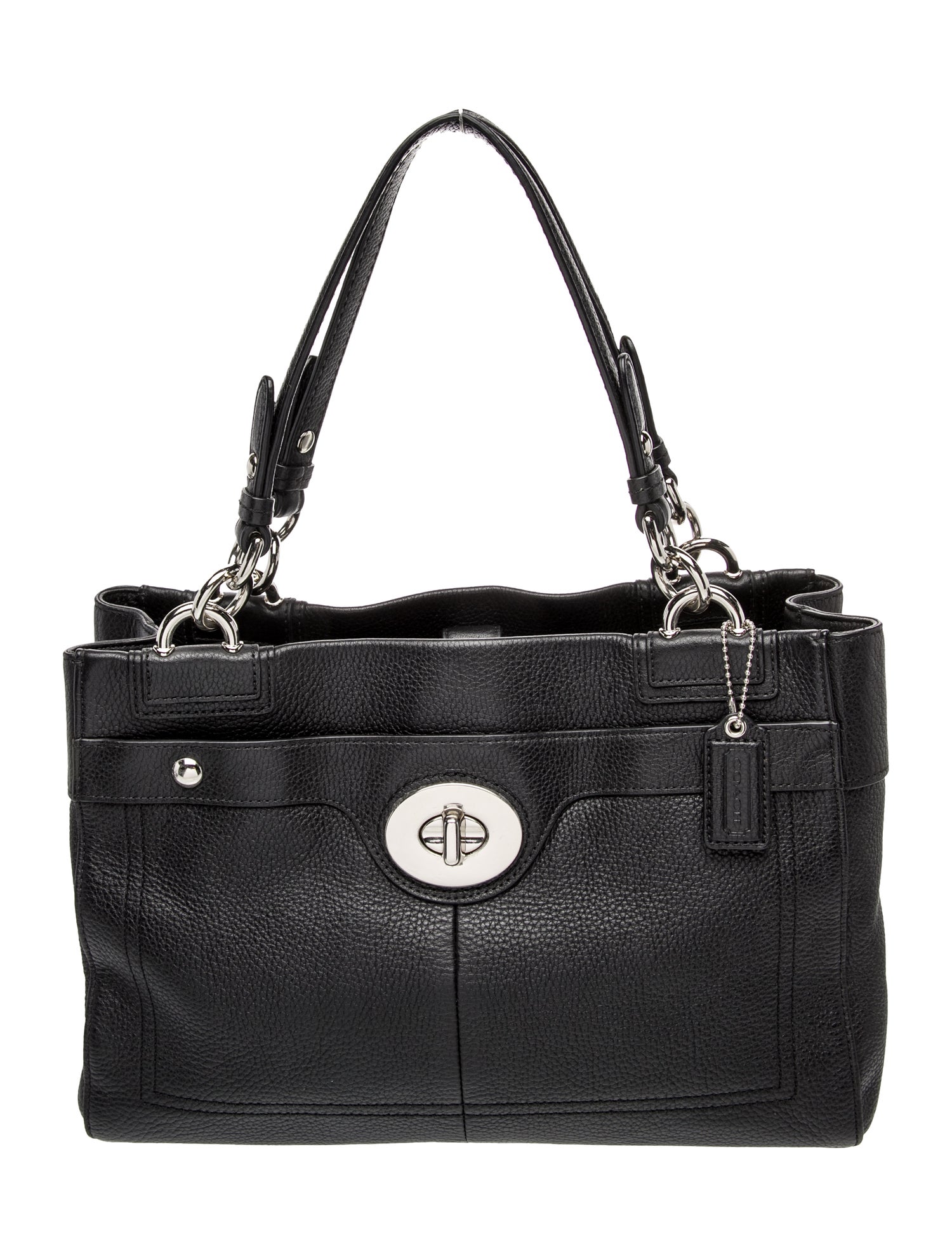 Coach Leather Top Handle Bag