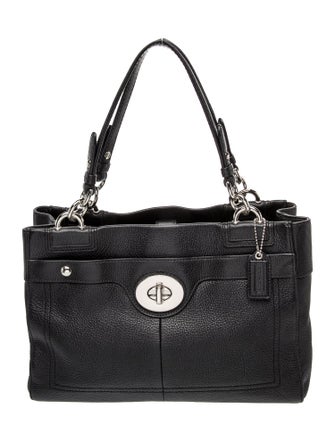 Coach Leather Top Handle Bag