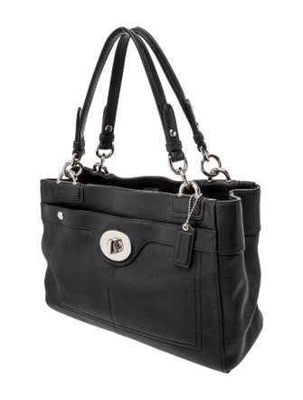 Coach Leather Top Handle Bag