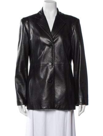 Coach Leather Blazer