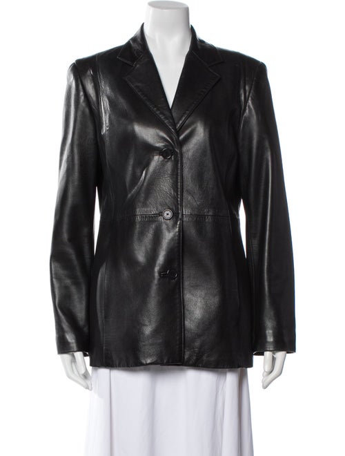 Coach Leather Blazer