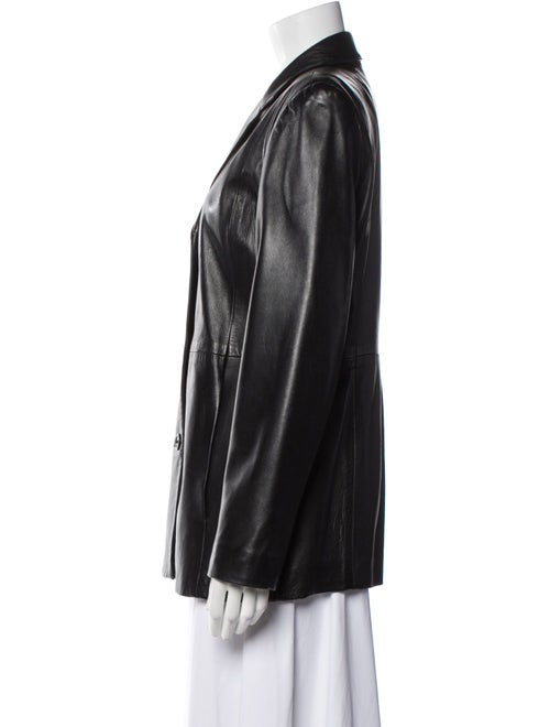 Coach Leather Blazer