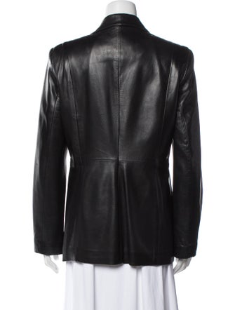 Coach Leather Blazer
