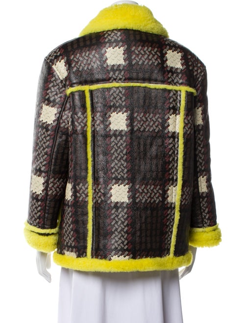 Coach Shearling Printed Faux Fur Coat