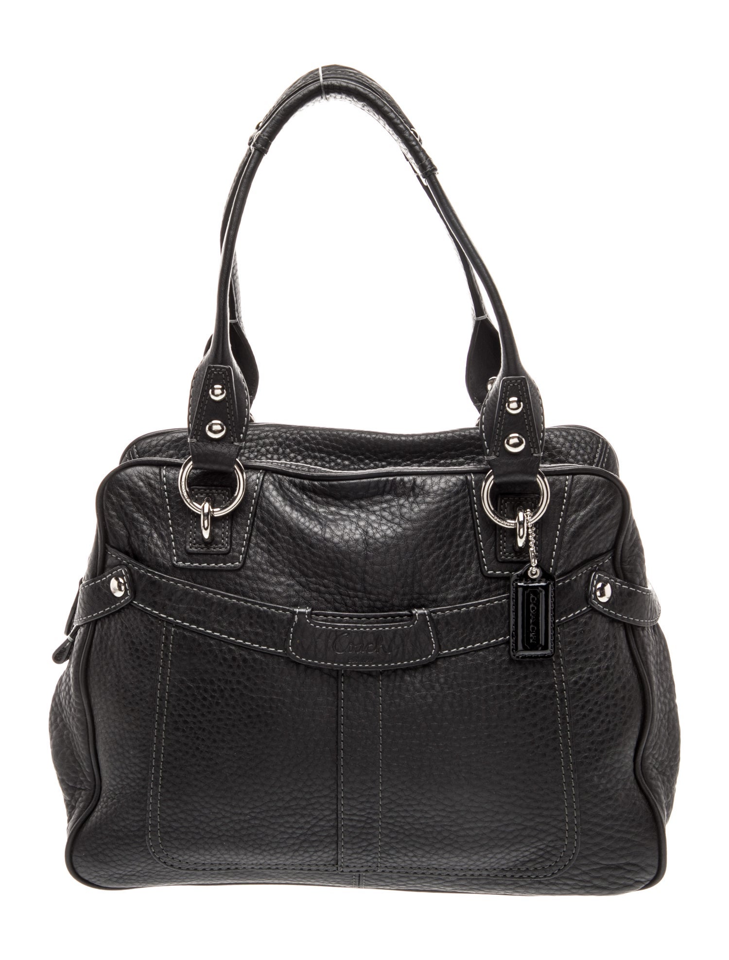 Coach Leather Top Handle Bag
