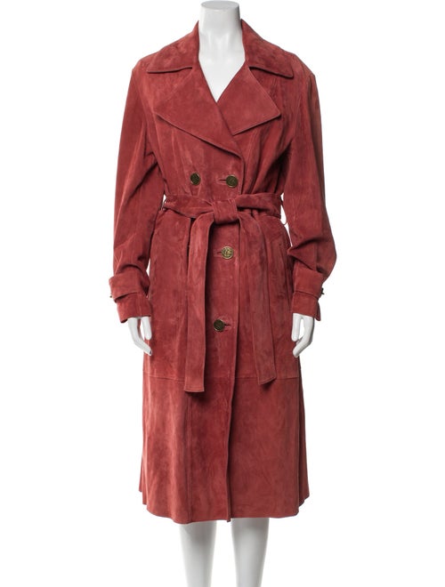 Coach Lamb Leather Trench Coat