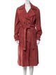 Coach Lamb Leather Trench Coat