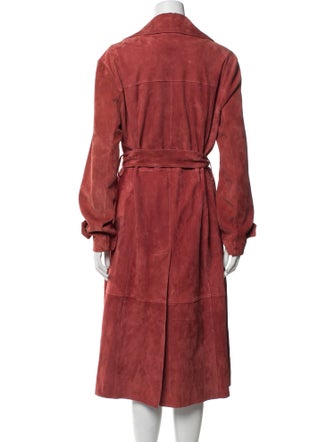 Coach Lamb Leather Trench Coat