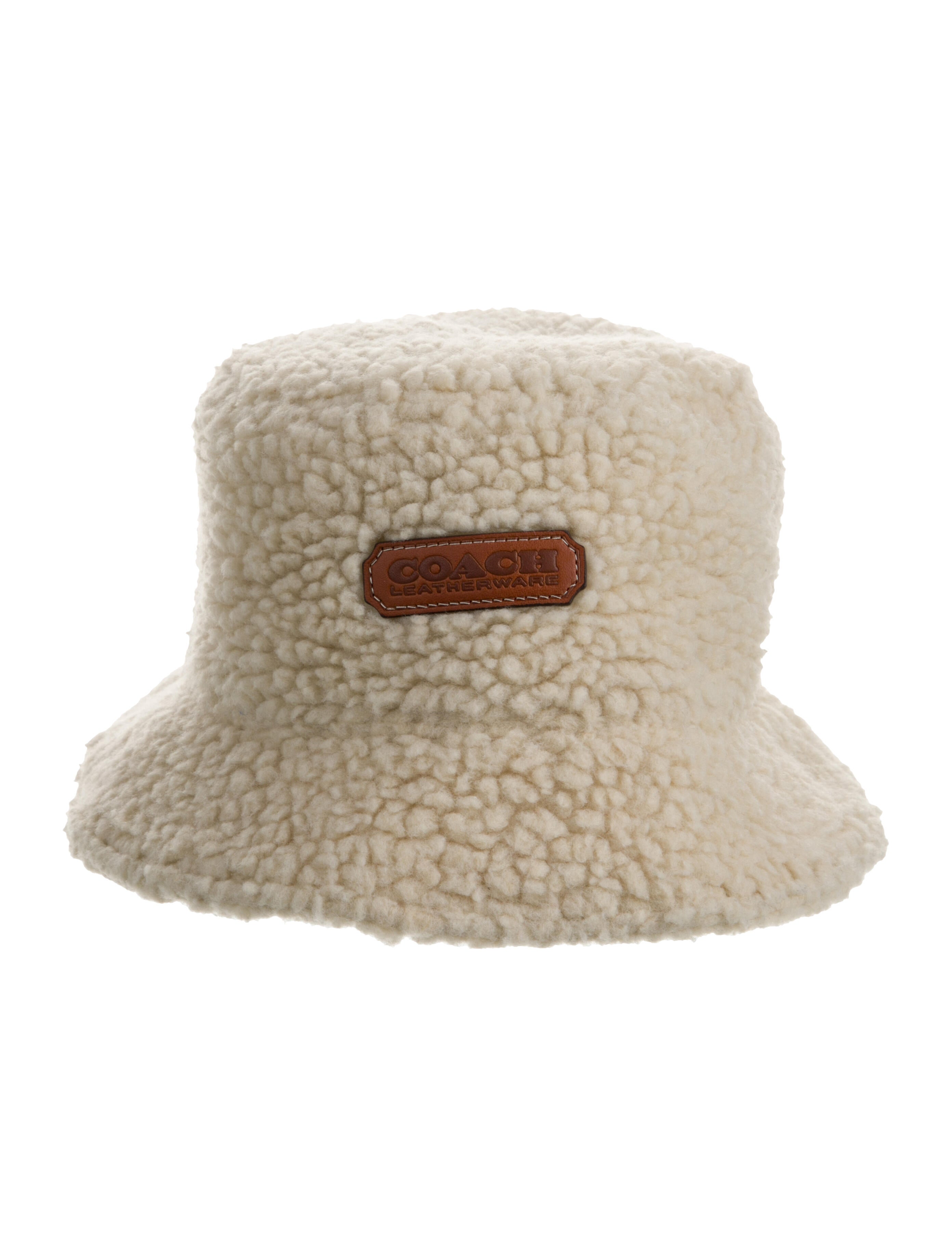 Coach Faux Fur Bucket Hat