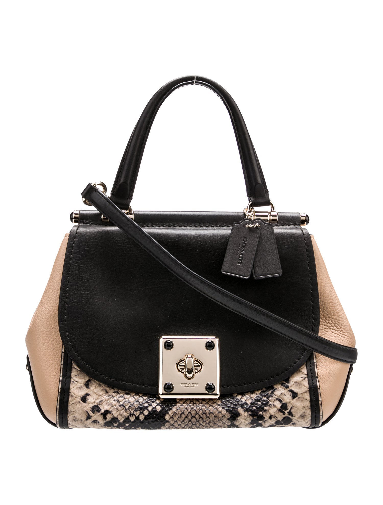 Coach Leather Top Handle Bag