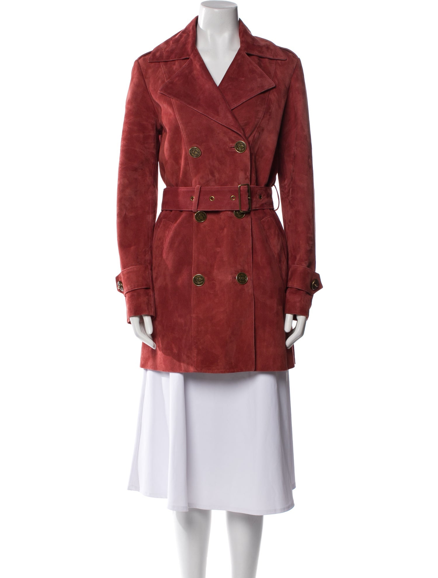 Coach Lamb Leather Peacoat