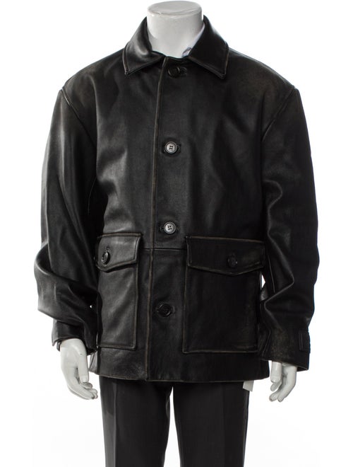 Coach Leather Utility Jacket