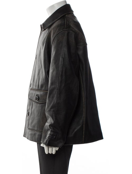 Coach Leather Utility Jacket