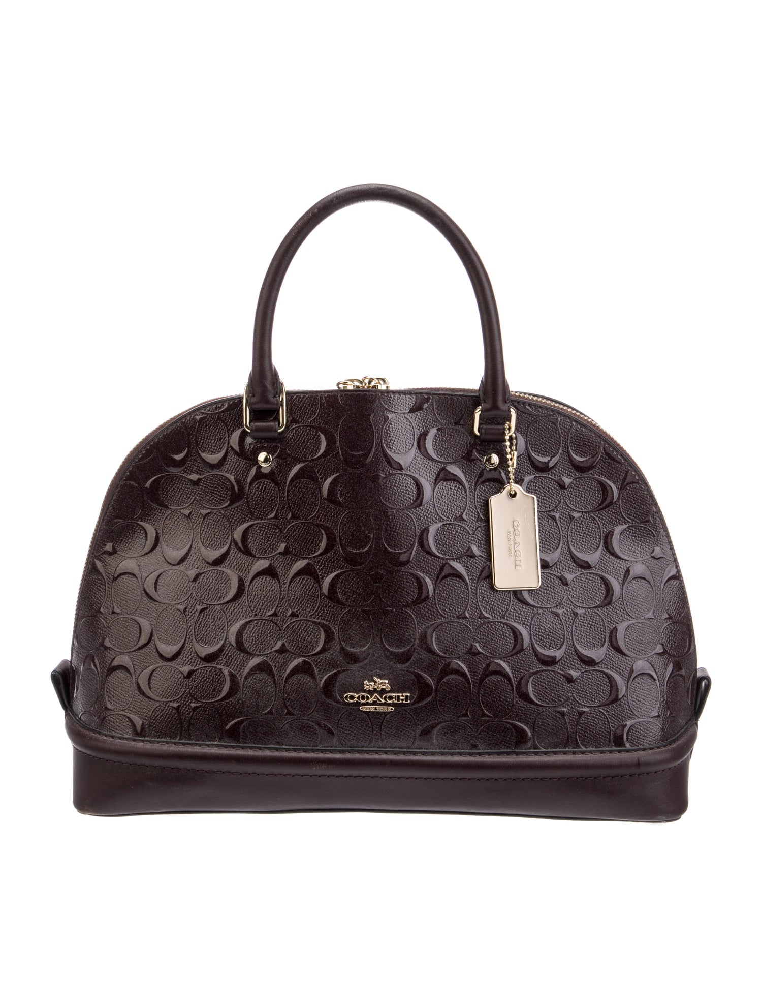 Coach Leather Top Handle Bag