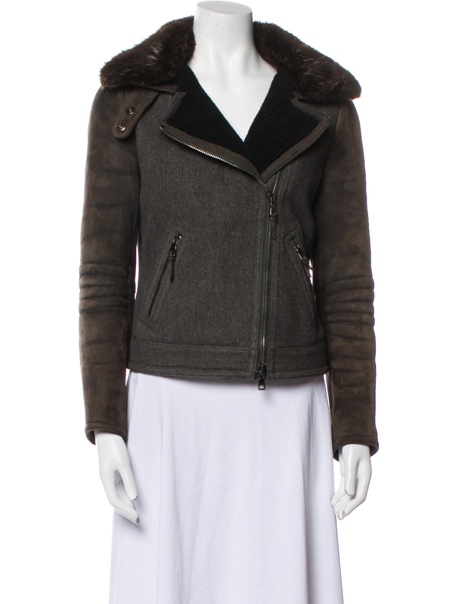 Coach Shearling Faux Fur Coat