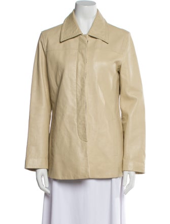 Coach Leather Blazer