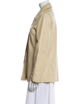 Coach Leather Blazer