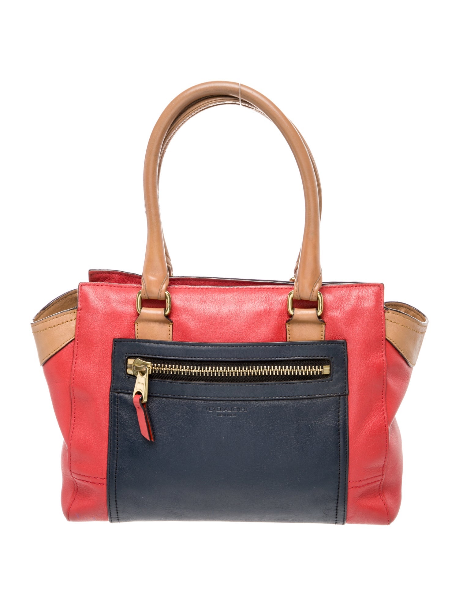 Coach Leather Top Handle Bag