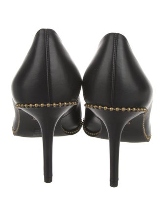 Coach Leather Studded Accents Pumps