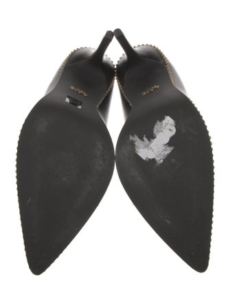 Coach Leather Studded Accents Pumps