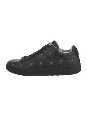 Coach Leather Printed Sneakers