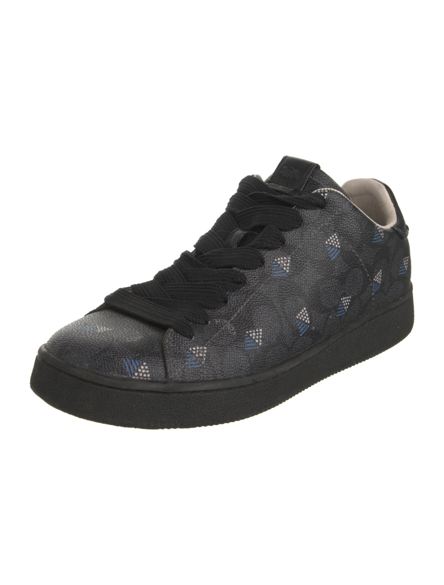 Coach Leather Printed Sneakers