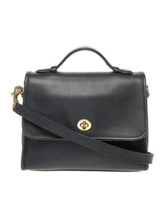Coach Leather Top Handle Bag