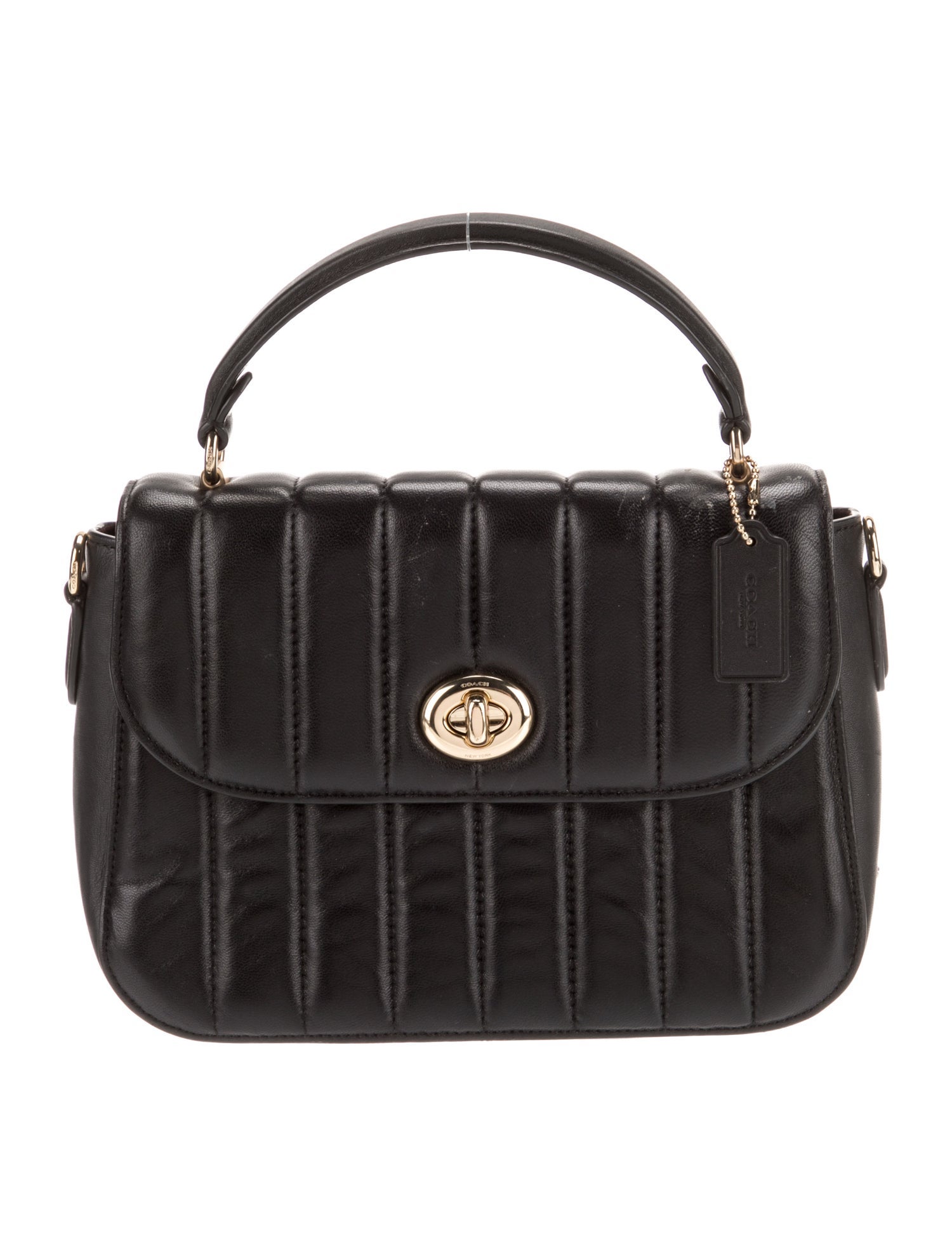 Coach Leather Top Handle Bag