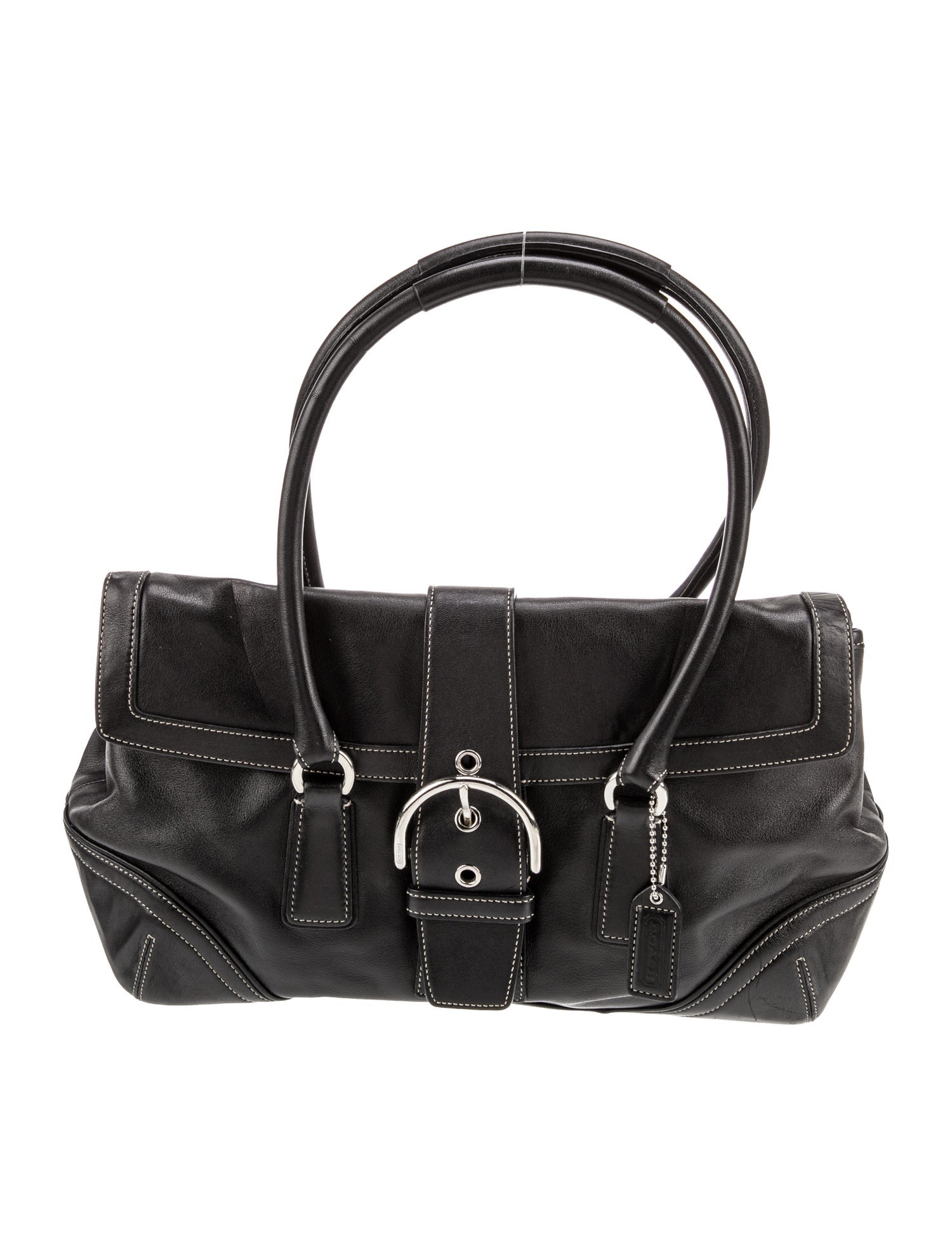 Coach Leather Top Handle Bag