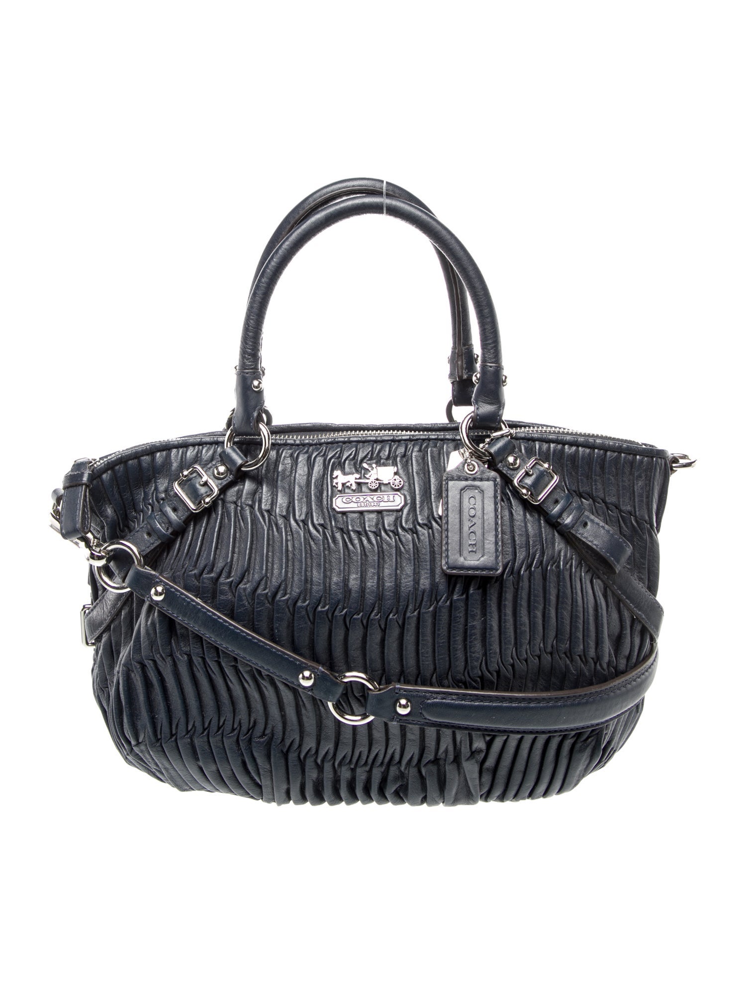 Coach Leather Top Handle Bag