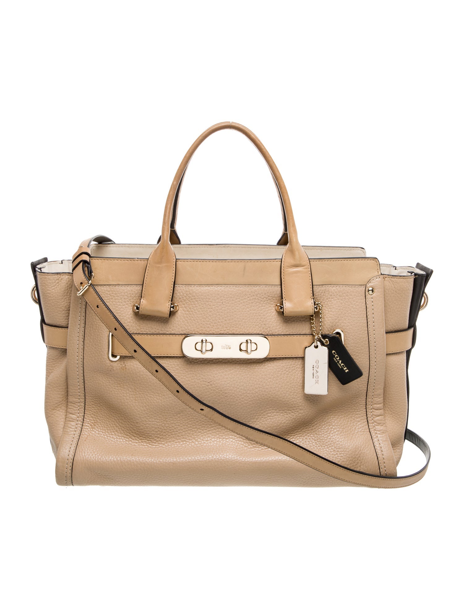 Coach Leather Top Handle Bag