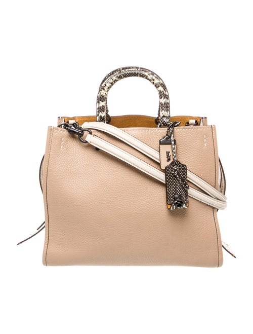 Coach Leather Top Handle Bag