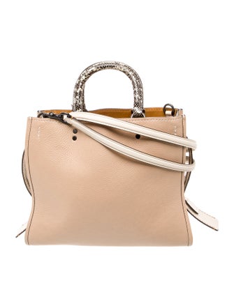 Coach Leather Top Handle Bag