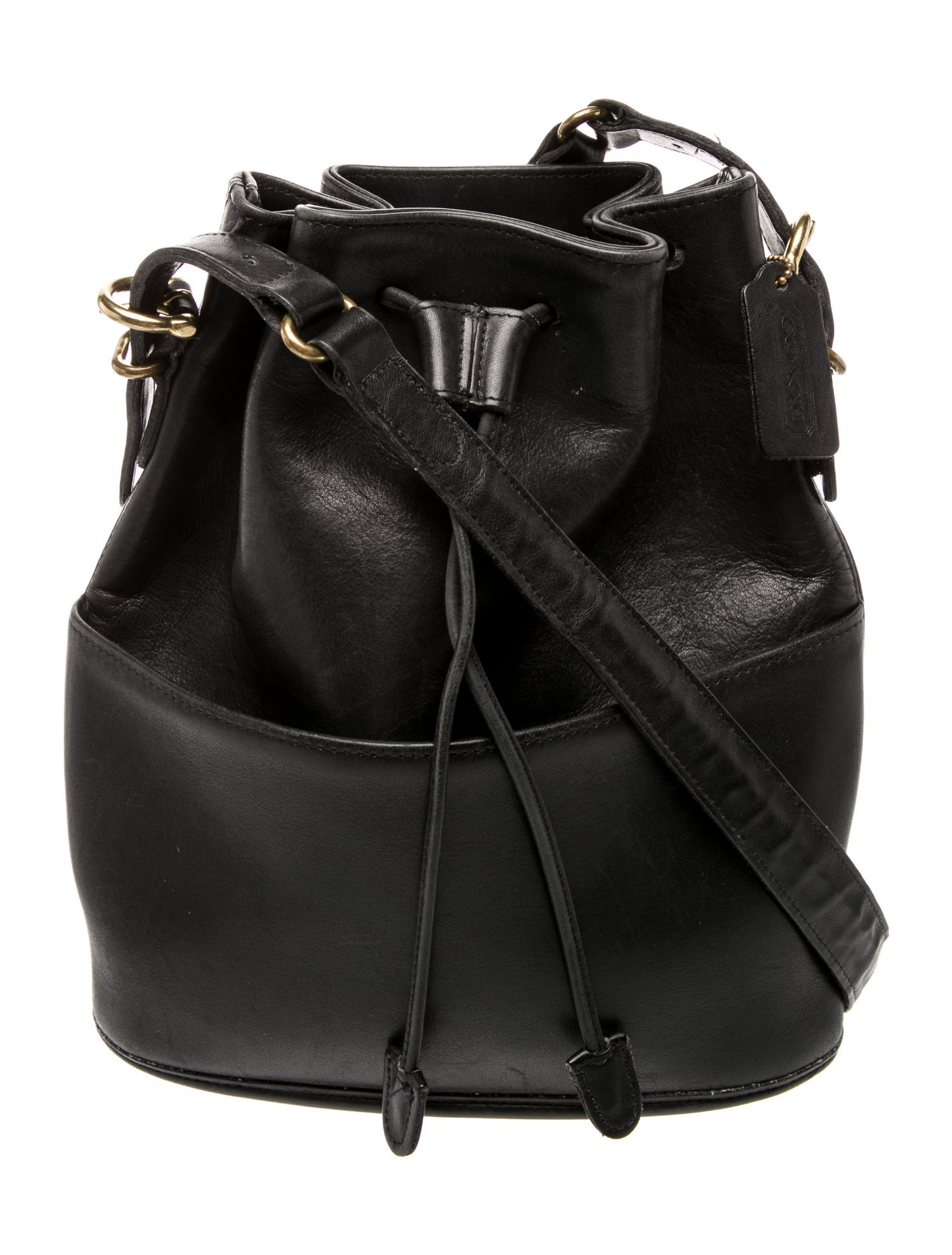 Coach Leather Bucket Bag