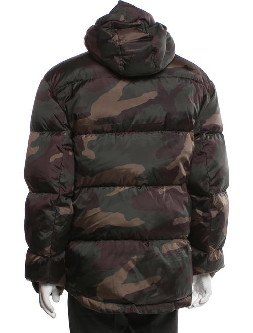 Coach Camouflage Print Puffer Coat