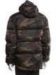 Coach Camouflage Print Puffer Coat